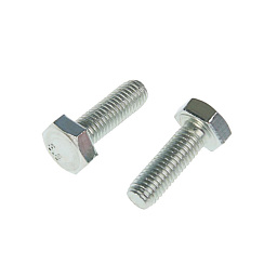 Болт DIN933 8.8 с шестигранной головкой оцинк. М10х30 (10 шт) - пакет ( 0,262 кг) | 102976 | Tech-KREP