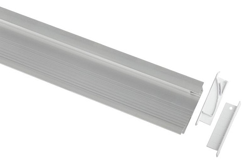 Комплект с врезным анодированным профилем  6814 68х14мм 2м  | Б0062863 | ЭРА