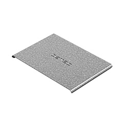 Крышка к повороту вертикальному вниз к лотку 150х100, толщ. 1,0 мм, Сендзимир цинк, 022500 | КПВН-150х100-1,0-СЦ |  Ostec