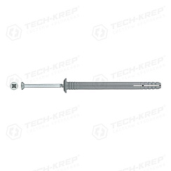 Дюбель-гвоздь 6х80 гриб. манжета (полипропилен) (100 шт) - ведро ( 0,693 кг) | 101991 | Tech-KREP