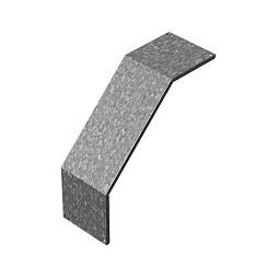 Крышка к углу внешнему для лестничного лотка НЛО 200, толщ. 1,0 мм, Сендзимир цинк, 020727 | КУВНЛО90-200-1,0-СЦ |  Ostec