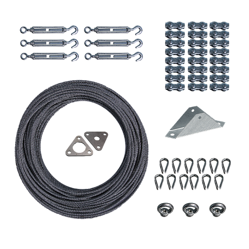 Комплект растяжек для мачты СМТк до 10 метров, 2 яруса | 76025 | Ezetek