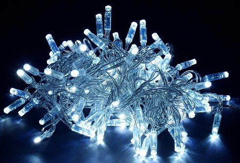 Гирлянда светодиодная нить 20м 200W IP44 прозрачный шнур 230В контр. 8 режимов | LGDU111-2-200-20-T-S-44 | IEK