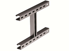 H-образное крепление к вертикальной двутавровой балке, 400 мм, горячеоцинкованное | BMH4040HDZ | DKC