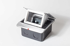 Люк на 1.5 поста(45*45)алюминий,с металлической коробкой IP44 | 300002 | SPL