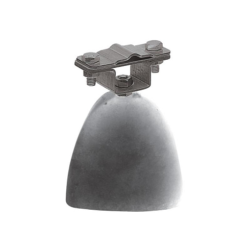 Держатель полоса/пруток для плоской кровли малый, оцинк. с бетоном  | 71955 | Ezetek