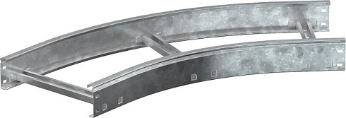 Поворот лестничный LESTA 45град 100х300мм R600 HDZ  | CPG05-4-45-100-300-HDZ | IEK