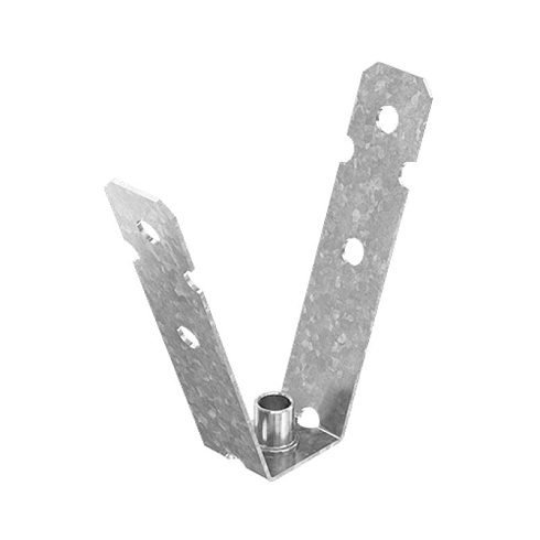 Крепление к потолку и профнастилу 100 мм М8, толщ. 1,5 мм, Сендзимир цинк, 053518 | КПП-10М8-1,5-СЦ |  Ostec