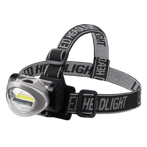 Фонарь налобный поворотный 3 Вт 100%, 50%, пульсирующий белый, 3хААА, СОВ + зеркальный рассеиватель | 75-703 | Rexant