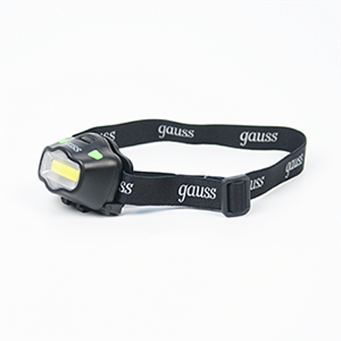 Фонарь налобный GFL308 3W 180lm 3xААА LED 1/12/72 | GF308 | Gauss