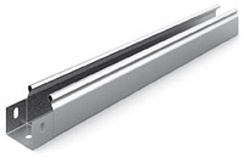 Металлический лоток неперфорированный 50х50х3000, толщ. 0,55 мм, Сендзимир цинк, 013055 | ЛНМЗТ-50х50х3000-0,55-СЦ |  Ostec