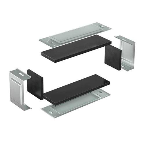 Комплект для обеспечения степени защиты IP44 в местах соединения секций лотков 400х100,цинк-ламель | SIP01040HDZL | DKC