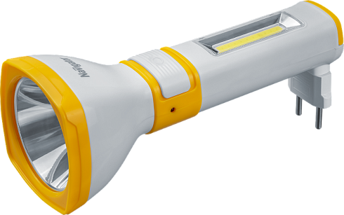 Фонарь универсальный NPT-CP26-ACCU пласт.1LED,2Вт+1COB,2Вт lead-acid 0,7Ач | 93861 | Navigator