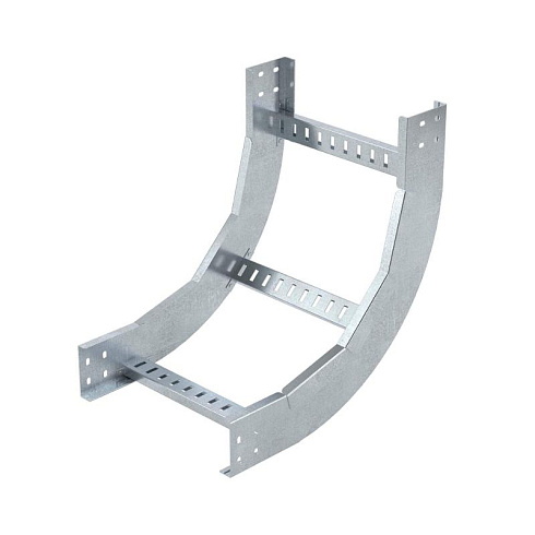 Угол вертикальный внутренний 90 градусов, 100х600 R300, лонжерон 1,5 мм, цинк-ламельный, с креп. эл. и соед. пластинами | LIH1360KZL | DKC