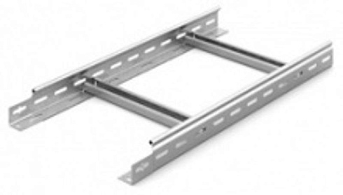 Лестничный лоток замковый 300х50х6000, толщ. 1,5 мм, Сендзимир цинк, 083357 | НЛО-300х50х6000-1,5-СЦ |  Ostec