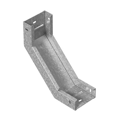 Угловой соединитель внутренний к лотку ПЛК 400х60, толщ. 1,5 мм, Сендзимир цинк, 085246 | УСВНП90-400х60-1,5-СЦ |  Ostec