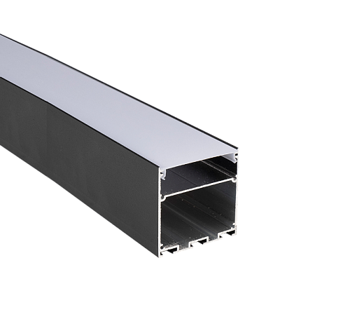 Профиль алюминиевый PAL 5050-BLACK (комплект) накладной 2м анод.с подвесом   | .5058897 | Jazzway