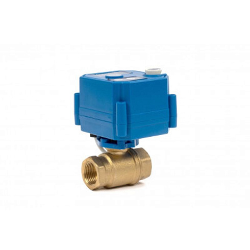 Шаровый кран 1/2" с электроприводом, 12V 1/2 дюйма, ручное открытие / закрытие | 163 | Бастион