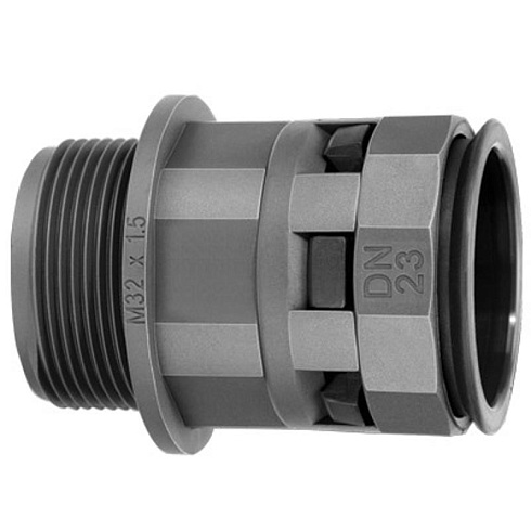 Муфта труба-коробка DN 36 мм. M50х1.5. полиамид. цвет чёрный | PAM36M50N | DKC