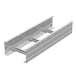 Лестничный лоток кабельрост 600х160х9000, толщ. 2,0 мм, Сендзимир цинк, 018669 | ЛКР-600х160х9000-2,0-СЦ |  Ostec