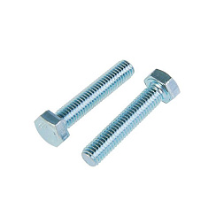 Болт DIN933 с шестигранной головкой оцинк. М5х50 (50 шт) - коробка с ок. Tech-Kr ( 1,527 кг) | 105199 | Tech-KREP