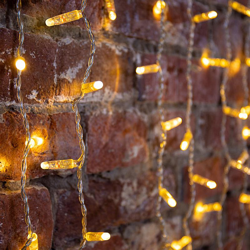 Гирлянда Светодиодный Дождь 2х1,5 м, эффект мерцания, прозрачный провод, 230 В, диоды цвет теплый белый | 235-316-6 | NEON-NIGHT