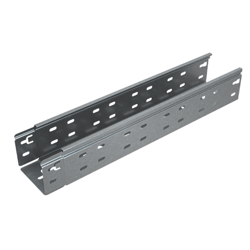 Лоток перф. 80х400х1,2 L2000 мм "Быстрый монтаж ПЛЮС" INOX304 | LPplus80-400-1.2-2000 INOX304 | КМ-Профиль