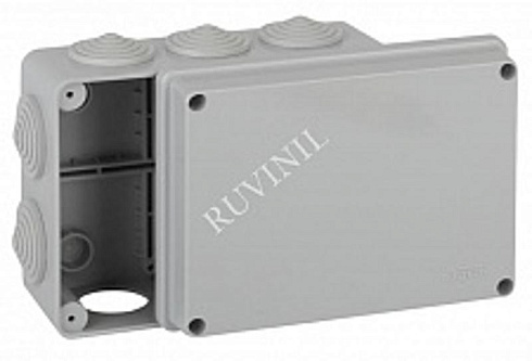 Коробка распределительная для о/п 150х110х70 10 вводов IP55 | 67053 | Рувинил