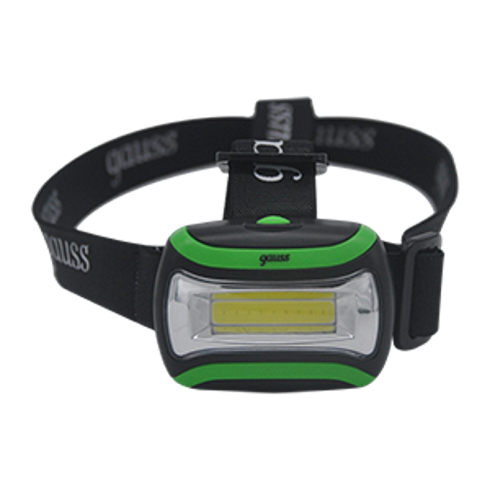 Фонарь налобный GFL307 3W 180lm 3xААА LED 1/12/72 | GF307 | Gauss