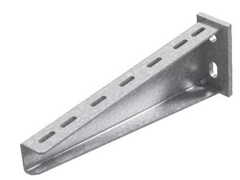 Консоль подвеса для высоких нагрузок, на поверхность, база 600, толщ. 3,0 мм, гальван. цинк, 054561 | КПН7-600-3,0-ЭЦ |  Ostec