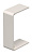 Стыковая накладка кабельного канала WDK 25x40 мм (ПВХ,кремовый) (WDK HS25040CW) | 6152082 | OBO Bettermann