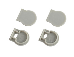 Набор заглушек  1520-3 для профиля  1520 2шт глухие 2шт с отверстием  | Б0062799 | ЭРА