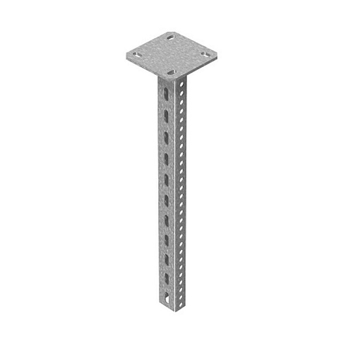 Стойка потолочная сварная для средних нагрузок 30х50х1300 мм, толщ. 2,5 мм, гальван. цинк, 854213 | СПС3-1300-2,5-ЭЦ |  Ostec