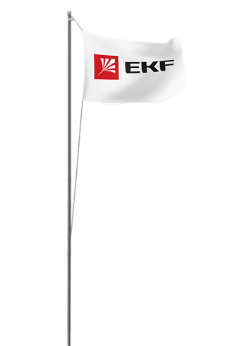 Мачта молниеприемная секционная пассивная алюминиевая c флагом ММСПС-Ф-18 L=18м EKF PROxima | mmsps-f-18 | EKF