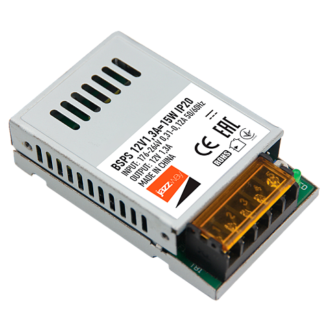 Драйвер для светодиодной ленты LED BSPS 15Вт 12В IP20 | 3329358 | Jazzway