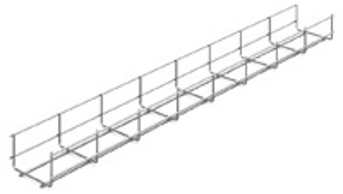 Проволочный лоток 100х60х3000, толщ. 3,5 мм, гальван. цинк, 015160 | ПЛМ-100х60х3000-3,5-ЭЦ |  Ostec