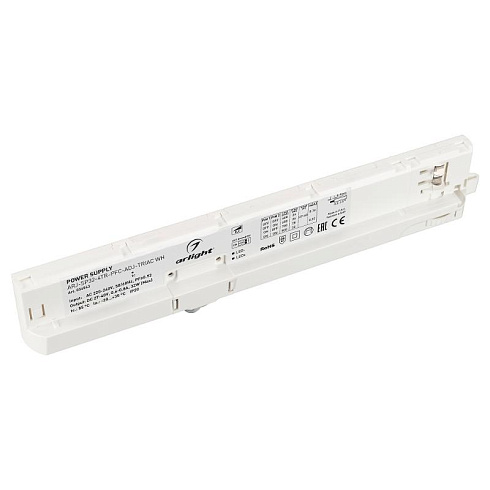 Блок питания для трековых систем ARJ-SP30-4TR-PFC-ADJ-TRIAC WH (30W, 0.6-0.75A, 27-40V) (Arlight, IP20 Пластик, 5 лет) | 034543 | Arlight