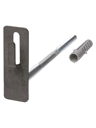 Держатель фасадный для прута Ø8-10 мм длина 120 мм с дюбелем, стальной крюк  | SQ2402-3151 | TDM