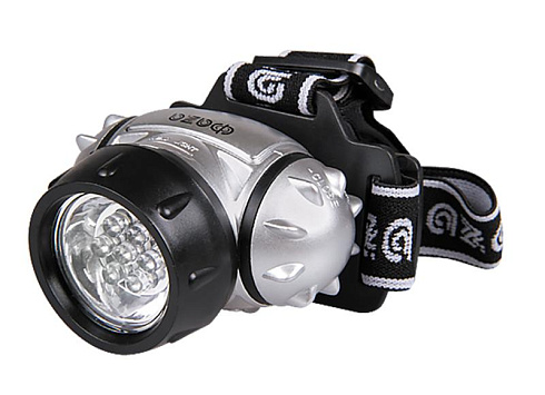 Фонарь светодиодный налобный H1-L07 налобн., 7 LED, 3xAAA, 4 режима | .5027473 | ФАZА