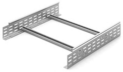 Лестничный лоток замковый 600х100х6000, толщ. 1,5 мм, Сендзимир цинк, 083616 | НЛО-600х100х6000-1,5-СЦ |  Ostec