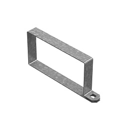 Хомут крышки поясной 150х50, толщ. 1,0 мм, Сендзимир цинк, 073105 | ХКП-150х50-1,0-СЦ |  Ostec