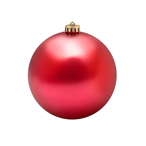 Елочная фигура Шар, 15 см, цвет красный матовый | 502-302 | NEON-NIGHT