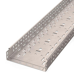 Лоток перфорированный Стандарт INOX (AISI 409) 300х80х3000 (0,8 мм) (6 м/уп) | PR16.2421 | Промрукав