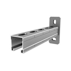 Консоль СТРАТ 41х41, база 500, толщ. 2,0 мм, гальван. цинк, 874405 | КС-41х41х500-2,0-ЭЦ |  Ostec