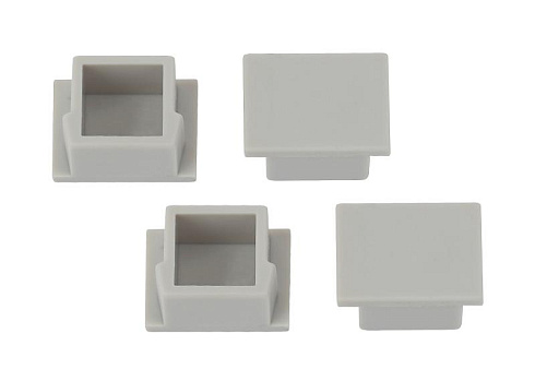 Набор заглушек для профиля CAB261, 1612-3A 4 глухие | Б0039432 | ЭРА