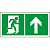 Пиктограмма (Пластина) "Напр. к эвакуационному выходу прямо" BL-3015B.E38 для FLAG, ICEBERG, IDON, KONTUR, REGATA, RUMB | a18154 | Белый свет