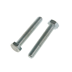 Болт DIN933 с шестигранной головкой оцинк. М8х50 (8 шт) - пакет ( 0,174 кг) | 102972 | Tech-KREP