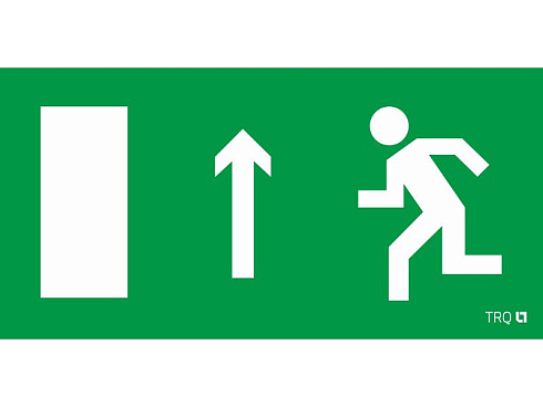 Пиктограмма (наклейка) ПЭУ 093 Выход прямо левосторонний (335х165) РС-L | 2502001290 | Световые Технологии