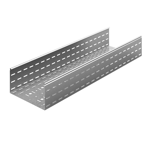 Универсальный лоток перфорированный 400х150х3000, толщ. 1,0 мм, Сендзимир цинк, 082840 | УЛП-400х150х3000-1,0-СЦ |  Ostec