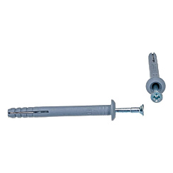 Дюбель-гвоздь грибовидный бортик, полипропилен 6х60мм, пакет (100 шт/уп) | KR-01-3621-013 | Kranz